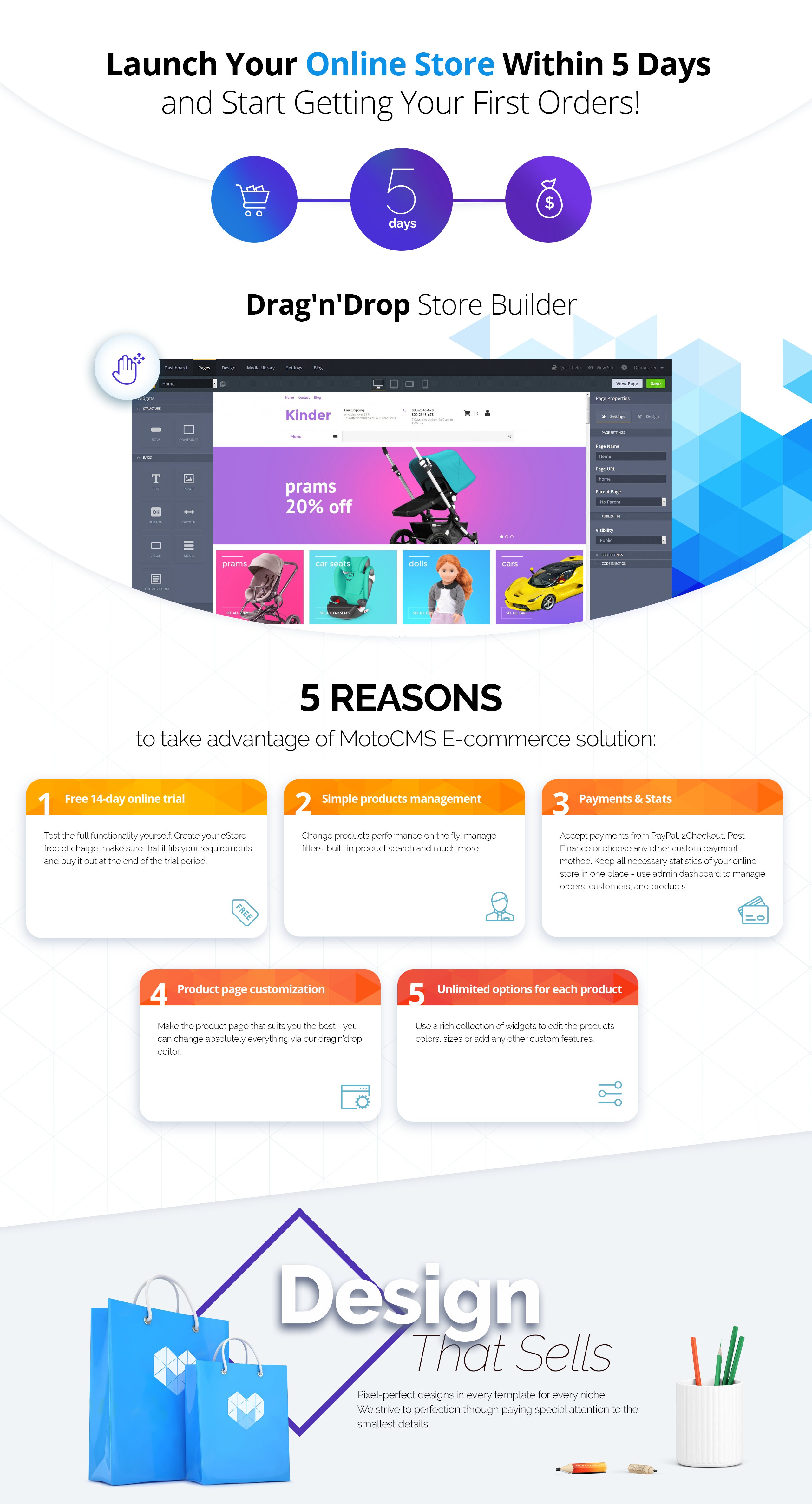шаблон электронной коммерции baby store motocms