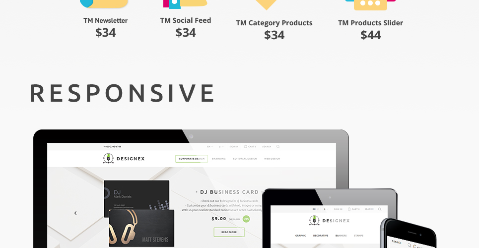 корпоративный дизайн тема prestashop