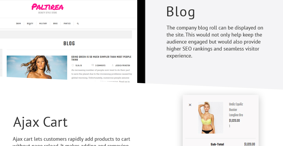 белье отзывчивый шаблон opencart