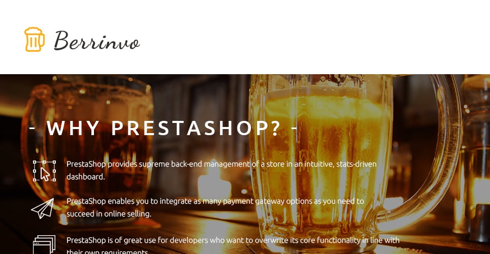 пивоварня отзывчивая тема prestashop