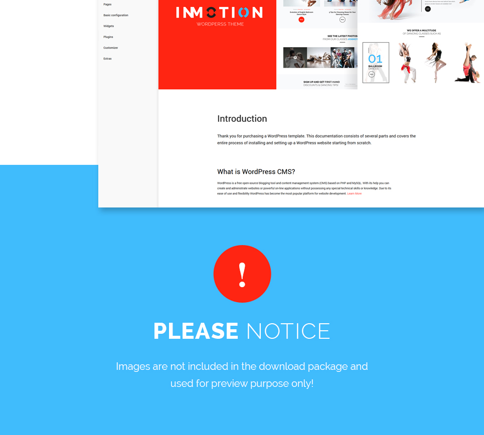 танцевальная школа wordpress тема