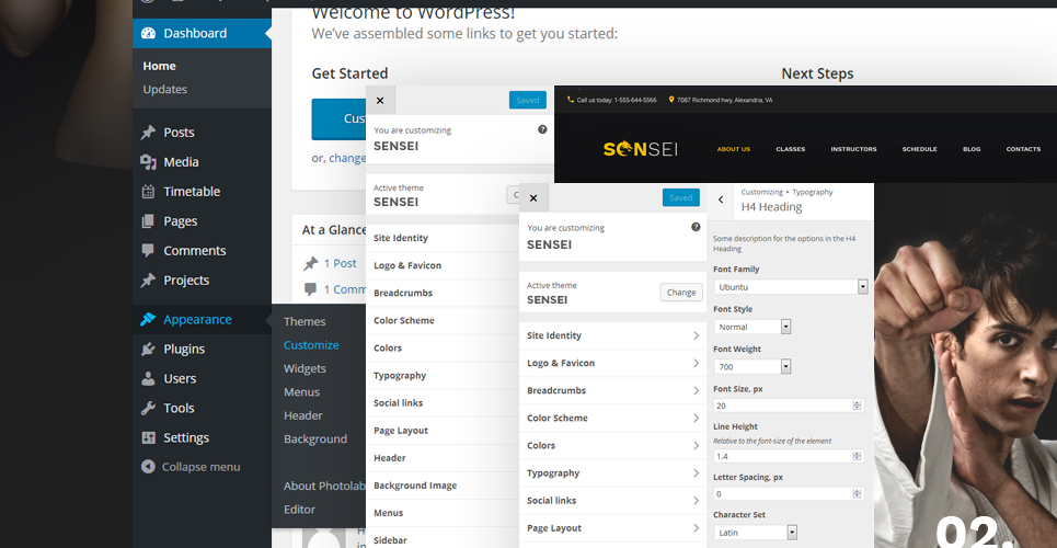 тема wordpress для боевых искусств