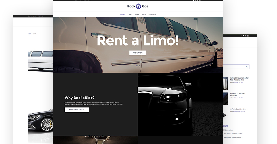прокат лимузинов wordpress theme