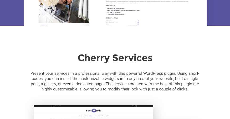 прокат лимузинов wordpress theme