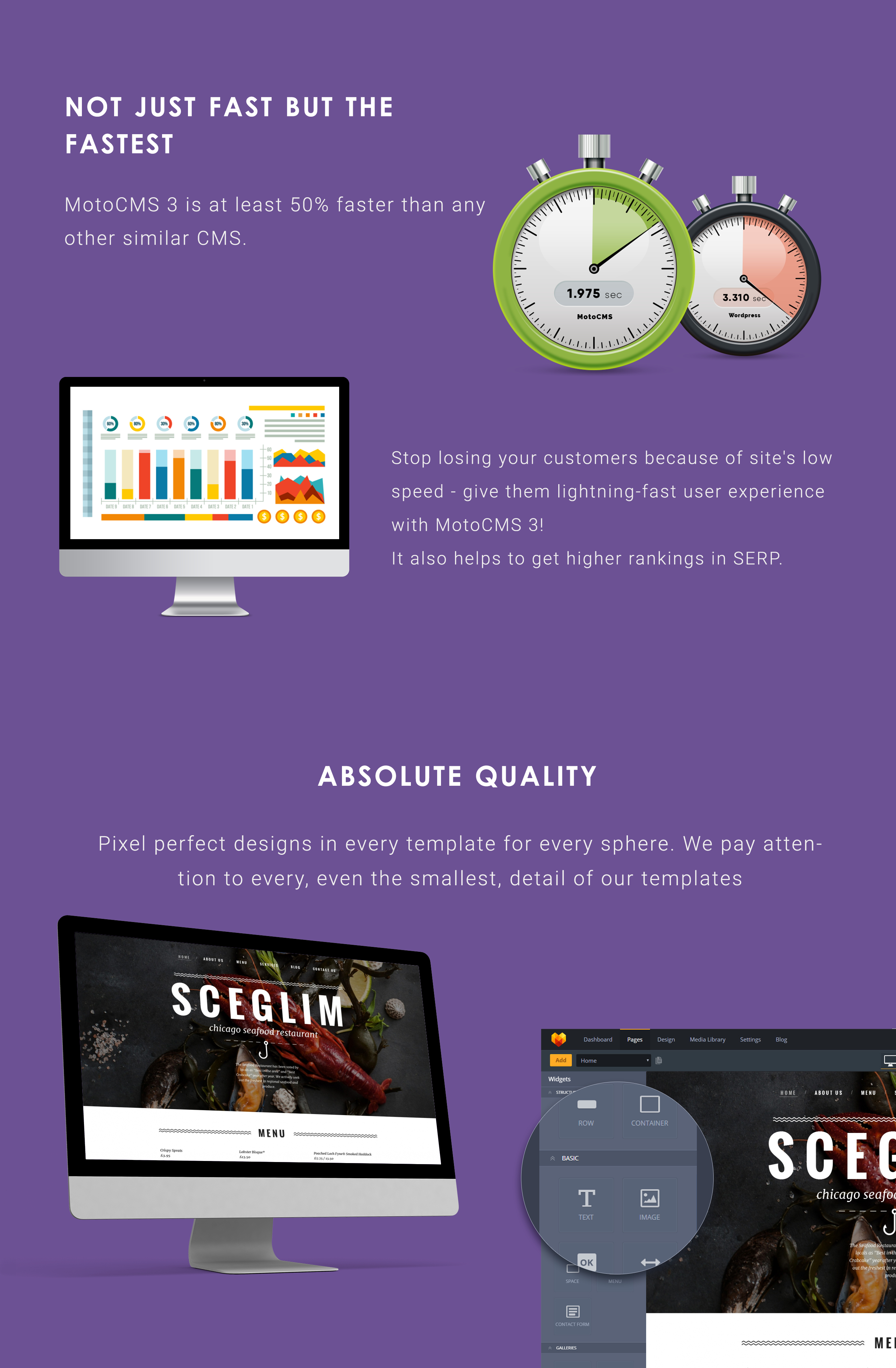 seafood restaurant moto cms 3 шаблон