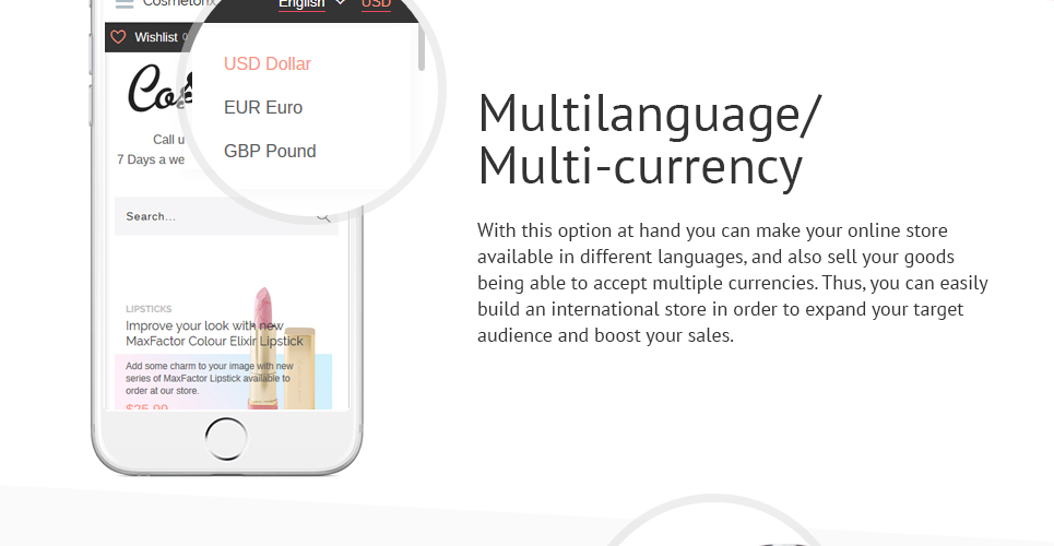 шаблон OpenCart cosmetorix