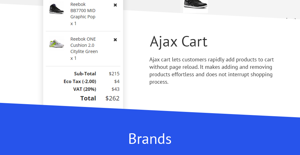 шаблон opencart для спортивной обуви