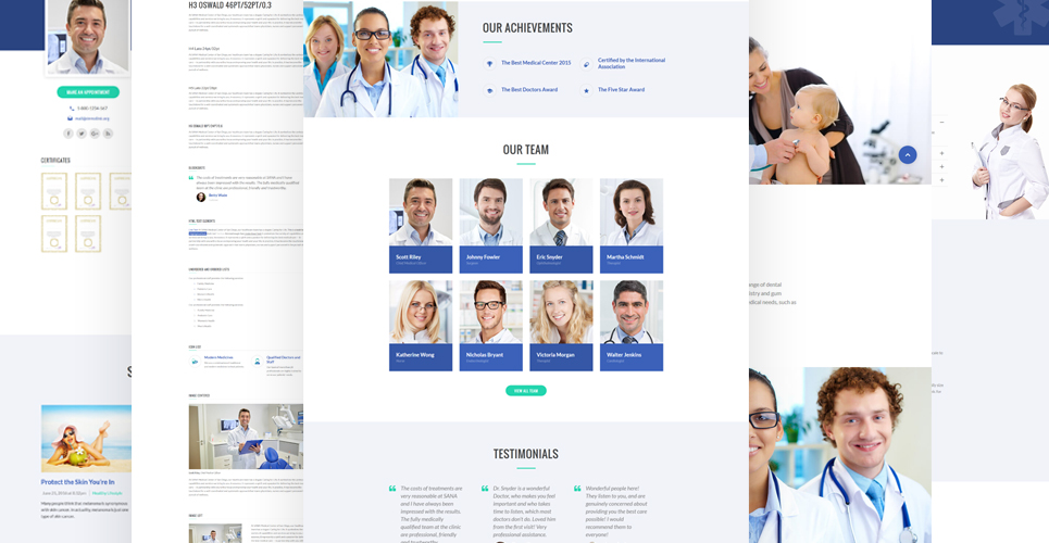 medical clean адаптивный шаблон сайта