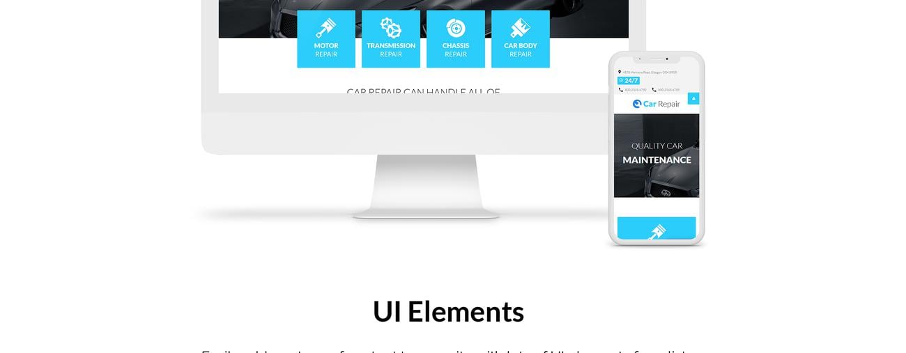 ремонт автомобилей joomla шаблон