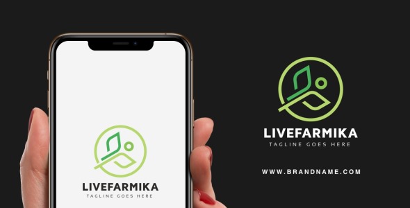 Шаблон логотипа на тему графика
