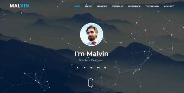 личный портфель html шаблон целевой страницы