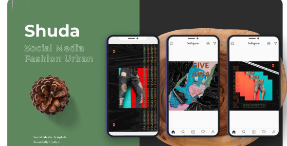Шаблон для соцсетей на тему графика