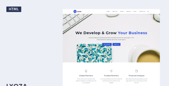 адаптивный шаблон бизнес-сайта html5