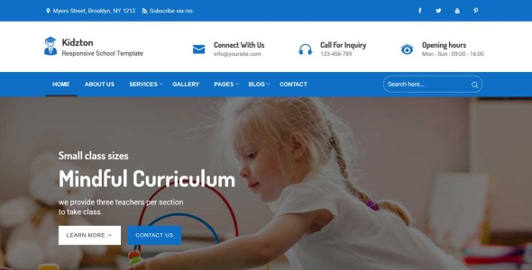 адаптивный шаблон html5 school college
