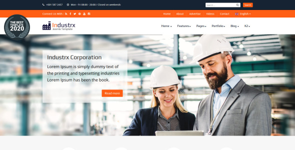 отраслевой шаблон joomla