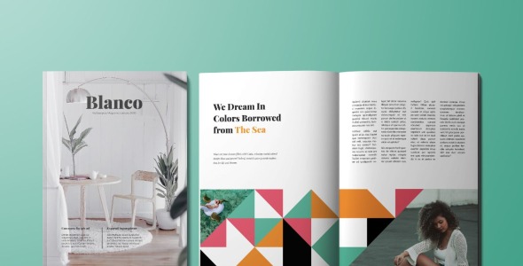 Magazine Template на тему графика