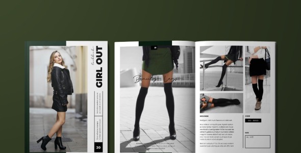 Magazine Template на тему графика