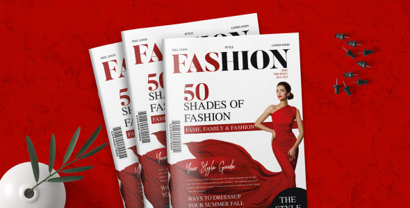Magazine Template на тему дизайн студия