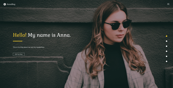 HTML Portfolio Landing Page Template