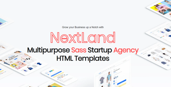 Multipurpose Sass Startup Agency Html Website Template