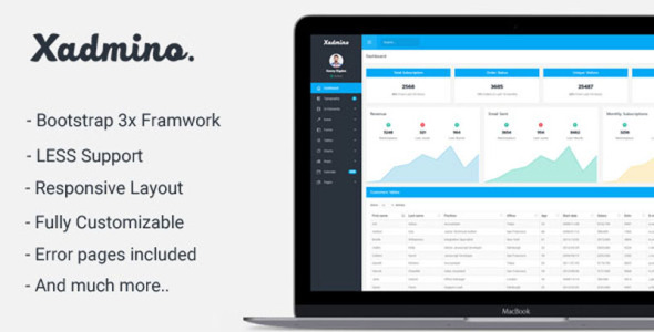 Admin &amp; Dashboard Template