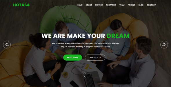 Hotasa Consulting &amp; Business Landing Page Template