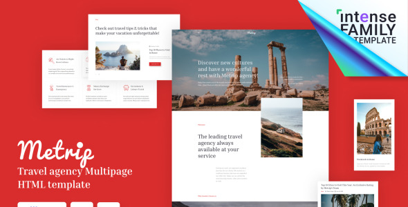 Travel Agency HTML Website Template