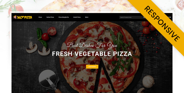 Online Pizza Store OpenCart Template