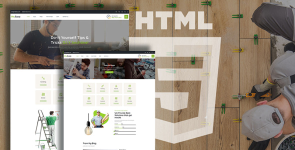 Doitezy Responsive Do It Yourself Blog Website Template