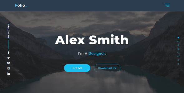 Personal Portfolio Landing Page Template