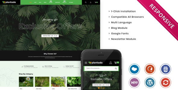 The Flower Nursery Store WooCommerce Theme