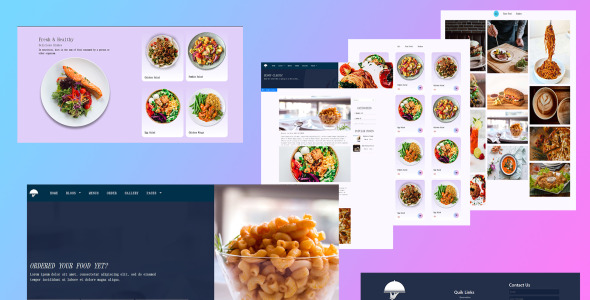 Restaurant and Catering Clean Bootstrap HTML Website Template