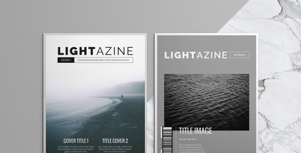 Magazine Template на тему графика