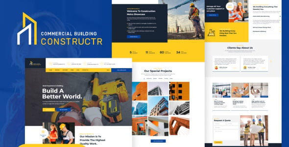 Construction Industry WordPress Elementor Theme