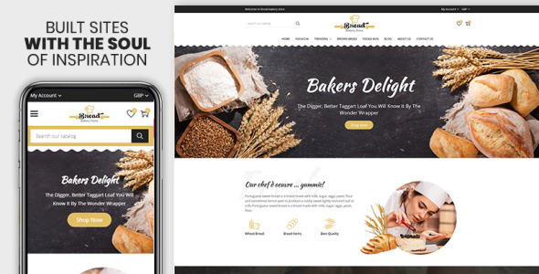 The Bread &amp; Bakery Food Premium Shopify Theme