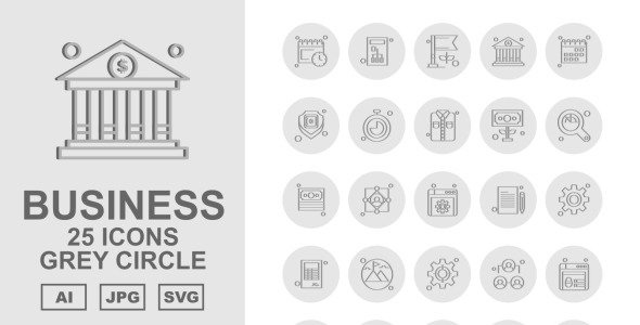 Набор иконок на тему business