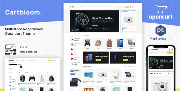 универсальный электронный шаблон opencart