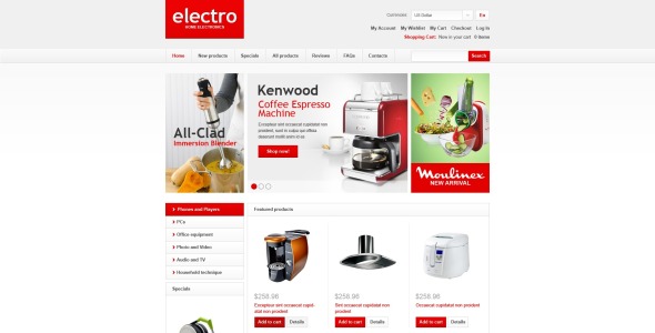 шаблон electro zencart