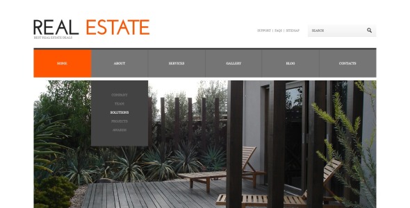 недвижимость отзывчивая тема wordpress