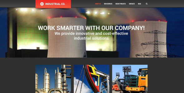 industrial for evolution wordpress тема
