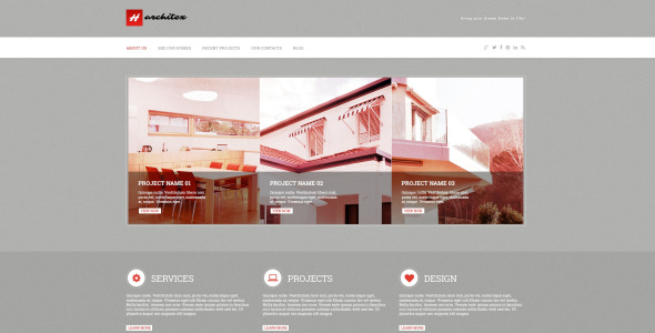 архитектура отзывчивая тема wordpress