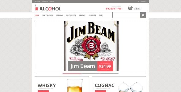 Food & Drink ZenCart Template