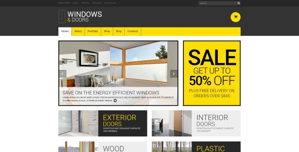 окно отзывчивая тема woocommerce