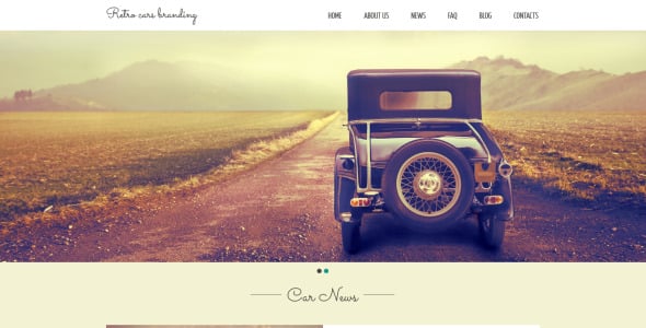 адаптивный шаблон сайта car club