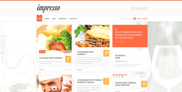 европейский ресторан отзывчивая тема wordpress