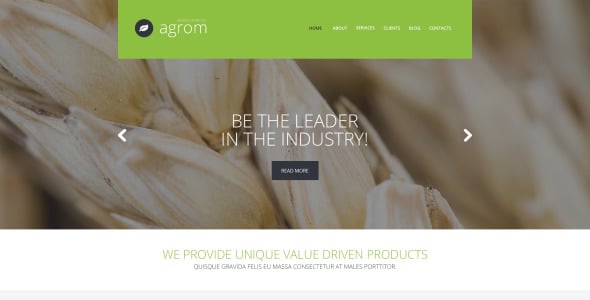 farmer s dream service wordpress theme