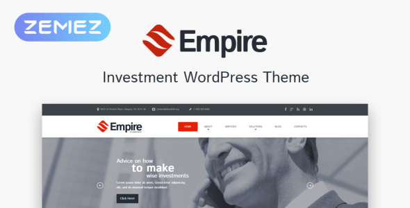 инвестиционная компания отзывчивая тема wordpress