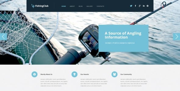 рыбалка отзывчивая тема wordpress