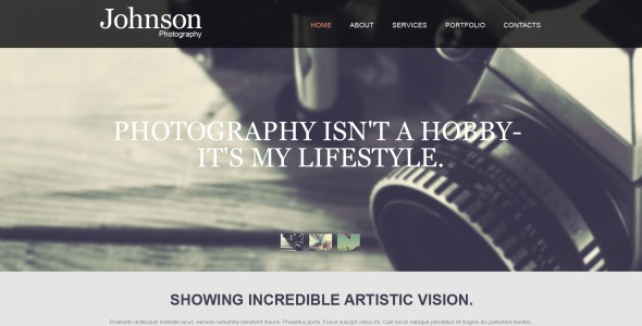 фотограф портфолио муза шаблон