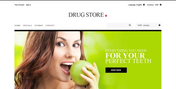 аптека prestashop тема